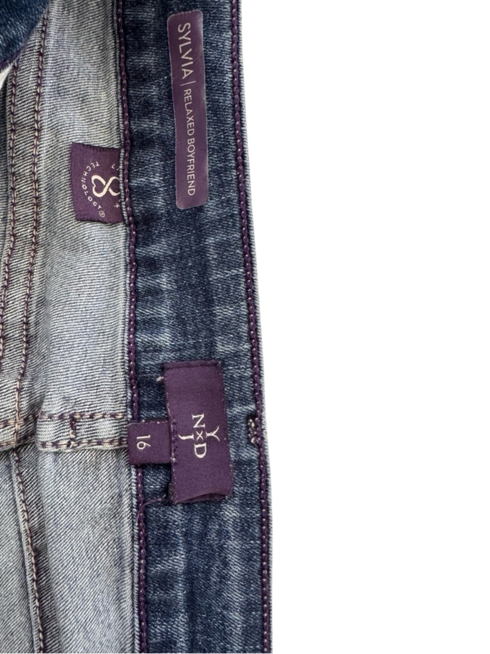 NYDJ Curvy Boyfriend Jeans in Medium Blue - Picture 7 of 7